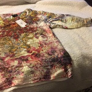 3/4 length top multi colored